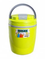 Термос Diolex DXC-1400-3-YE 1400 мл желтый, пищевой пластик. с колбой из нерж. стали