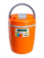 Термос Diolex DXC-1400-3-OR 1400 мл оранжевый, пищевой пластик. с колбой из нерж. стали