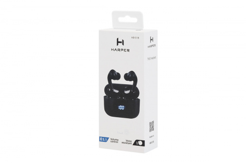 Наушники HARPER HB-517 Black, Bluetooth фото 2