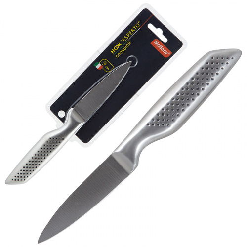 Нож MALLONY ESPERTO MAL-07ESPERTO (овощной) цельнометаллич, р-р лезвия 9 см, толщ 2,5 мм фото 3