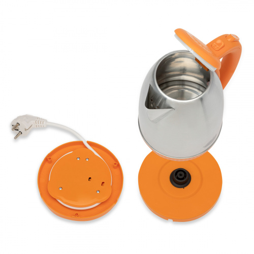 Чайник электрический Великие реки Амур-1 оранжевый, 1,8л, нержавейка фото 4