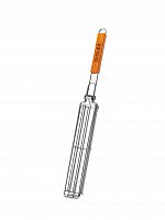 Решетка-гриль Diolex DX-G2001 для колбасок 49x27x4cm с деревянной ручкой