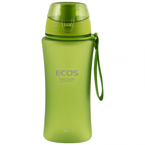 Бутылка для воды ECOS SK5014 480 мл зеленая