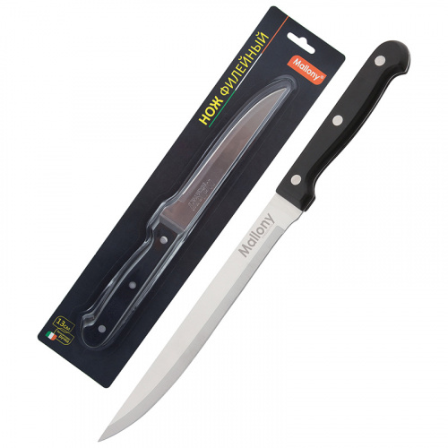 Нож с бакелитовой ручкой (филейный) Mallony MAL-04B фото 2