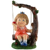 Фигурка садовая PARK Девочка на качелях Н-48см