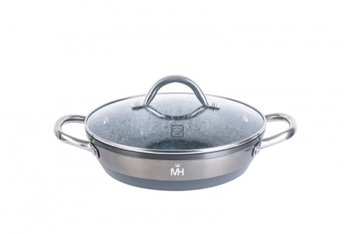 Сковорода-сотейник MercuryHaus, MC-1770 Silver (6) 24*5,8 см 1,8 л с антипригарным покрытием