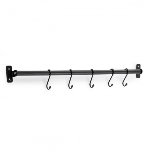Рейлинг Pomi d'Oro P280526 Railing в сборе, 60см, 5 крючков P280526 Railing Рейлинг в сборе, 60см, 5 крючков. Крепится на кухне под навесной мебелью для навешивания различных аксессуаров для с целью оптимизации рабочего пространства. В комплекте 5 крючков. Материал сталь с покрытием, проволока. Размеры 60*4*6см.