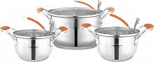 Набор посуды MercuryHaus MC-1664 Turno (2) 6 предметов 3,3/2,5/1,7 л 20/18/16 см
