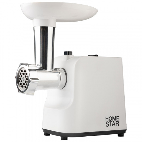 Мясорубка HOMESTAR HS-2033, белая Нож из нержавеющей стали
Функция реверс
2 металлических перфорированных диска
Диаметр отверстий диска 5мм/ 7 мм
Производительность 1,5 кг/мин
Пластиковый поддон для загрузки
Толкатель
Нескользящие ножки
Защита двигателя от перегрузки
300W номинальная потребляемая мощность
2000W max мощность при нагрузке
Длина шнура 80 см