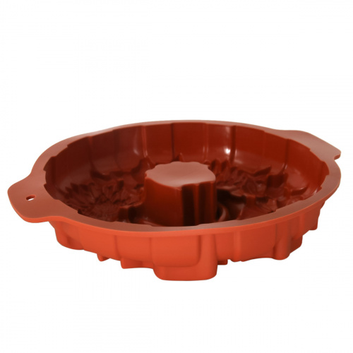 P-590068 Mileda Форма для выпечки кекса. Размер 30*26,5*5 см. Выдерживает широкий диапазон температур (от -40°С до +230°С). Может использоваться для выпечки, желе, холодца, шоколада и пр. Готовые блюда вынимать из формы легко и просто. Можно мыть и сушить в посудомоечной машине. Материал силикон.