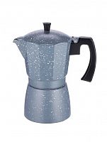 Кофеварка гейзерная TECO TC-403-9 cups мрамор, 450 мл, алюминиевая