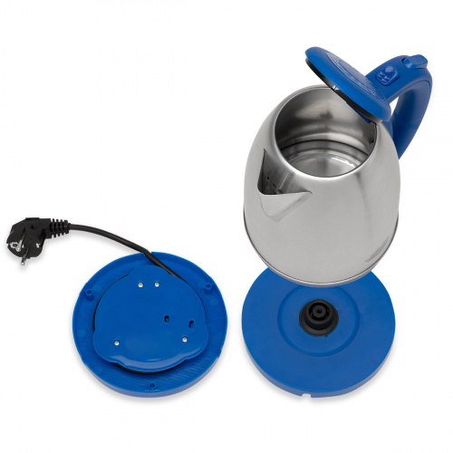 Чайник электрический Великие реки Амур-1 синий, 1,8л, нержавейка фото 4