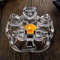 Подставка AROMA под заварочный чайник, стеклянная, размер: 12,5*5*14 см