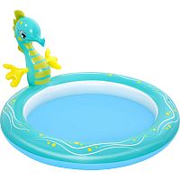 Бассейн надувной BESTWAY с разбрызгивателем Seahorse 188*160*86см 53114