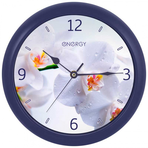 Часы настенные кварцевые ENERGY ЕС-110 орхидея фото 2