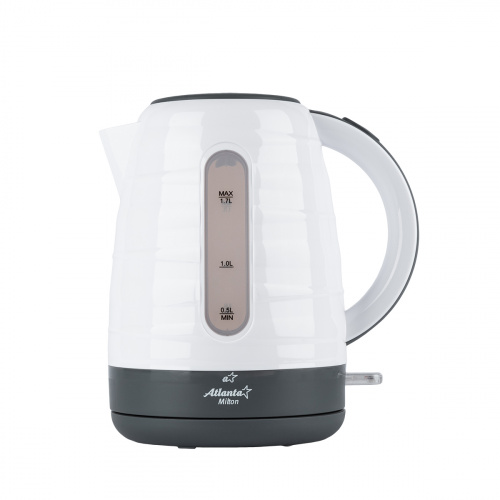 Чайник электрический ATLANTA ATH-2375 (white) 1,7л, пластик Объем 1.7 литра
Специальная ручка от скольжения
Поворот на подставке на 360°
Быстрое закипание
Фильтр от накипи
Закрытый нагревательный элемент
Автоматическое отключение
Защита от перегрева без воды
Электрошнур в цокольной подставке, 67см
Номинальная мощность 1850-2200 Вт
220-240 В, 50/60 Гц