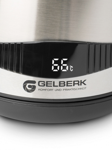 Чайник электрический GELBERK GL-405 1,7л, нержавейка, 2200Вт (8) фото 4