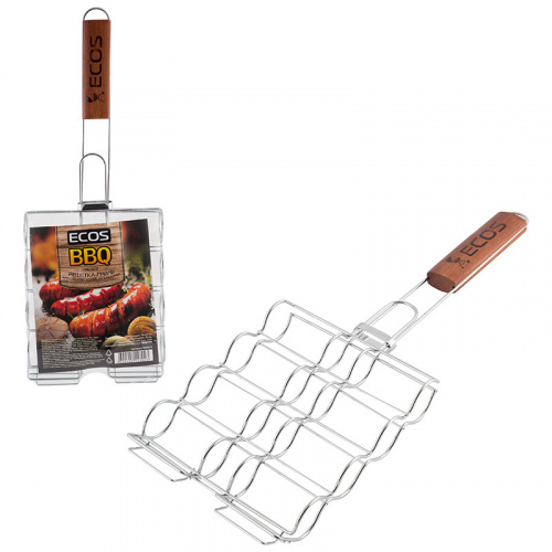 Решетка-гриль для сосисок, колбасок, шпикачек ECOS RD-674, размер: 20*17 см