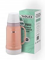 Термос Diolex DXP-1000-2, пластиковый со стеклянной колбой 1000 мл