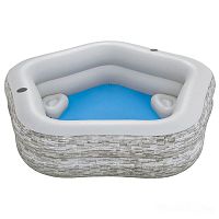 Бассейн надувной BESTWAY семейный TruPrint 213 x 206 x 53 см 54423