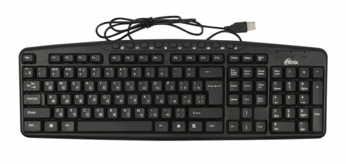 Клавиатура RITMIX RKB-141 проводная. Интерфейс: USB; Совместимость: OS Windows