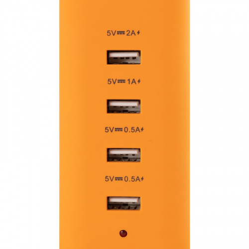 Зарядное устройство сетевое Endever MasterCharger-200, 4 USB-порта 5V /0.5 A - 1.0 A - 2.0 A, оранжевый фото 2