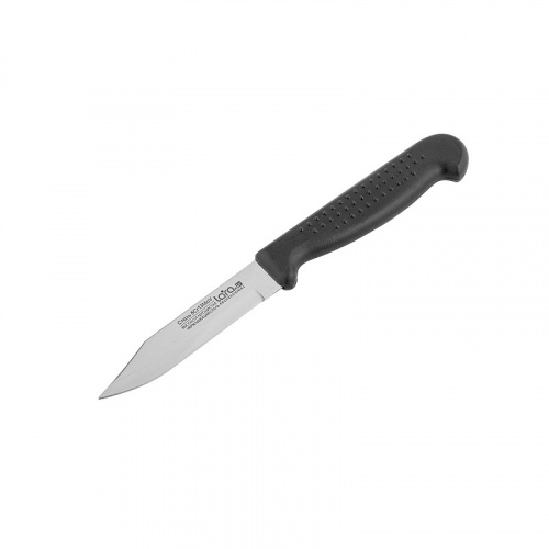 Нож для овощей LARA LR05-44, 12.7см/5", пластиковая чёрная ручка, сталь 8CR13Mov 1 мм, (блистер)