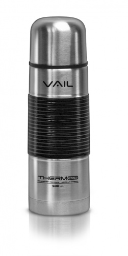 Термос VAIL VL-7016 узкое горло 0,5 л. силиконовая вставка