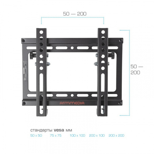 Кронштейн для LED/LCD телевизоров Arm media STEEL-6 black настенный наклонный фото 3