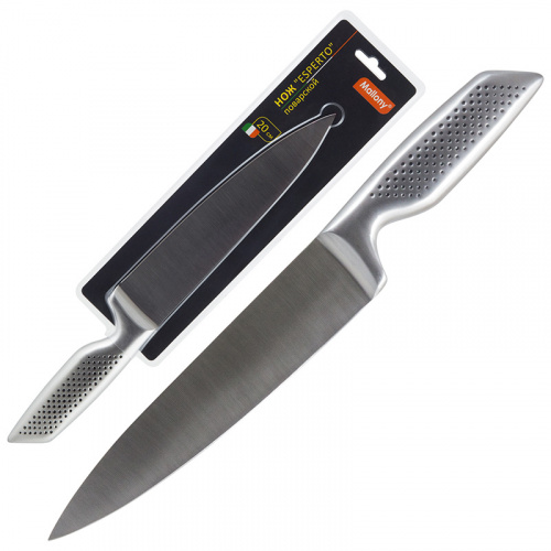 Нож MALLONY ESPERTO MAL-01ESPERTO (поварской) цельнометаллич, р-р лезвия 20 см, толщ 2,5 мм фото 2