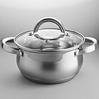 Кастрюля WEBBER BE-144/2 из нерж стали со стеклянной крышкой (d=18; 2,8 л) (6)