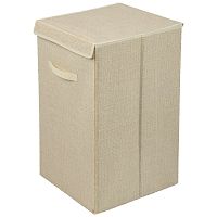 Коробка для хранения LEONORD с ручкой, текстиль, размер: 35*35*60см