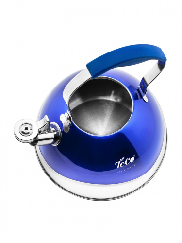 Чайник для плиты TECO TC-107-B синий, 3,0 л со свистком  фото 3