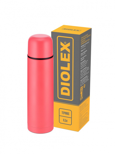 Термос Diolex DX-500-4R 500 мл коралловый фото 5